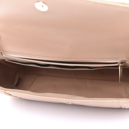 Chanel Calfskin Quilted Medium Daily Chevron Flap Beige 4 of 10