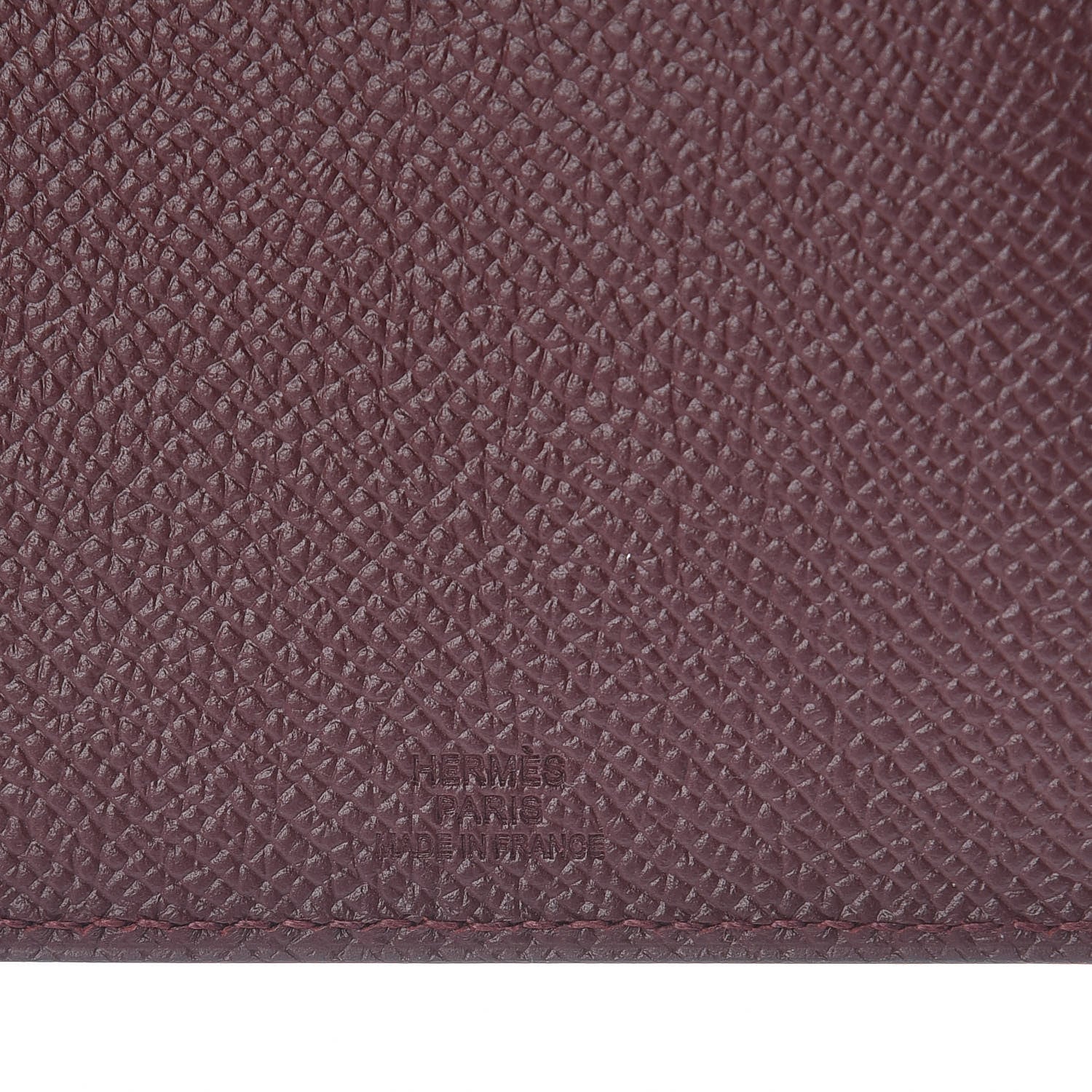 Hermes Epsom Tarmac PM Passport Holder Bordeaux 6 of 7