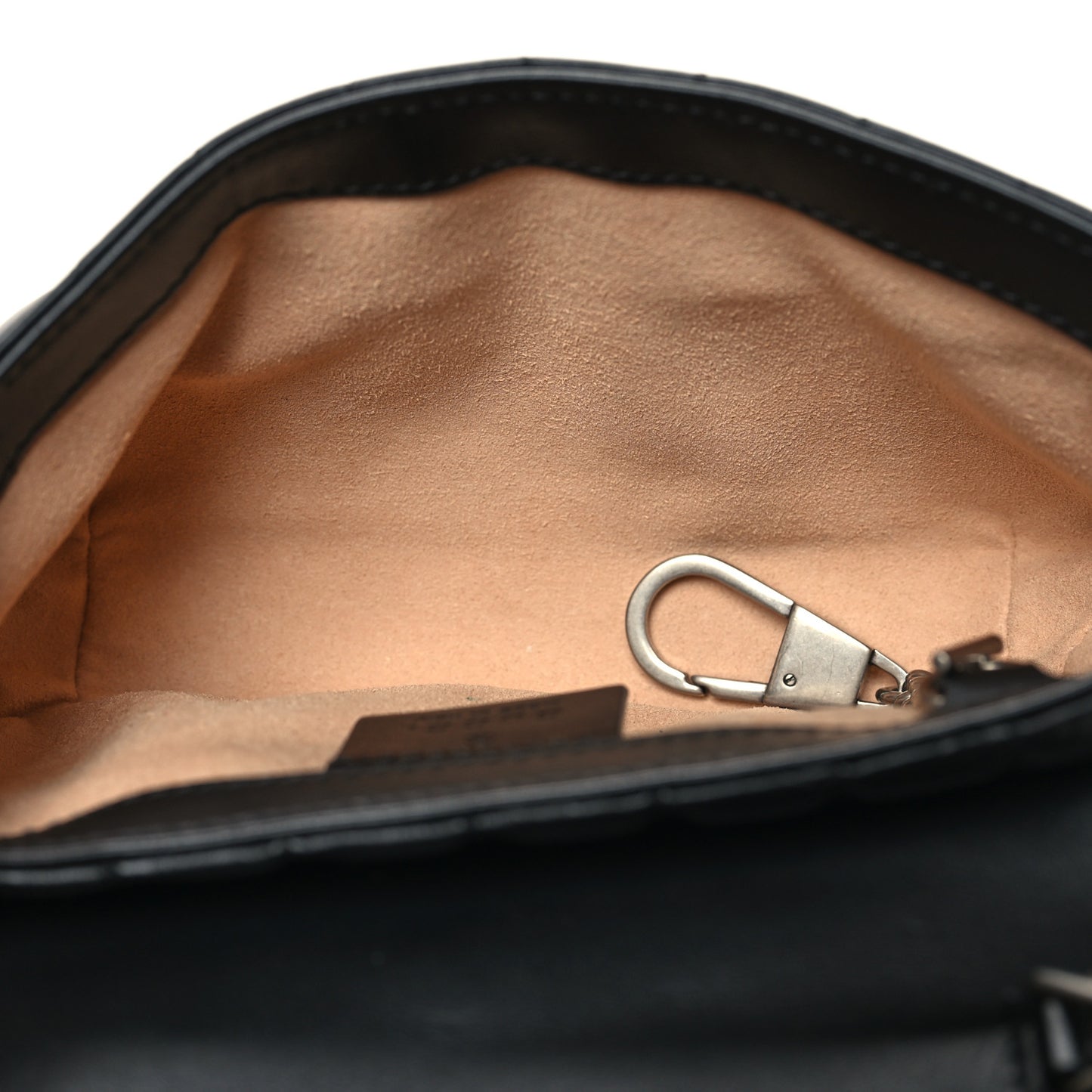 Calfskin Matelasse Aria Super Mini GG Marmont Shoulder Bag Black