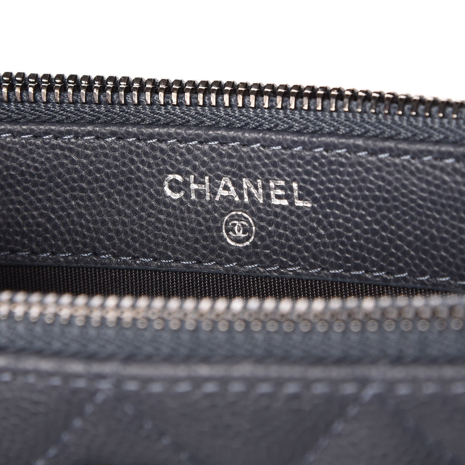 Chanel Caviar Quilted Small Clutch With Chain Grey 6 of 11