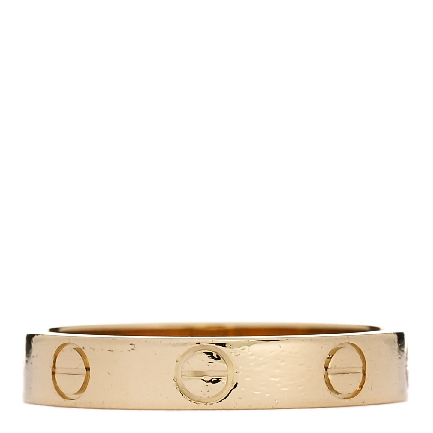 18K Yellow Gold 3.5mm LOVE Wedding Band Ring 54 7