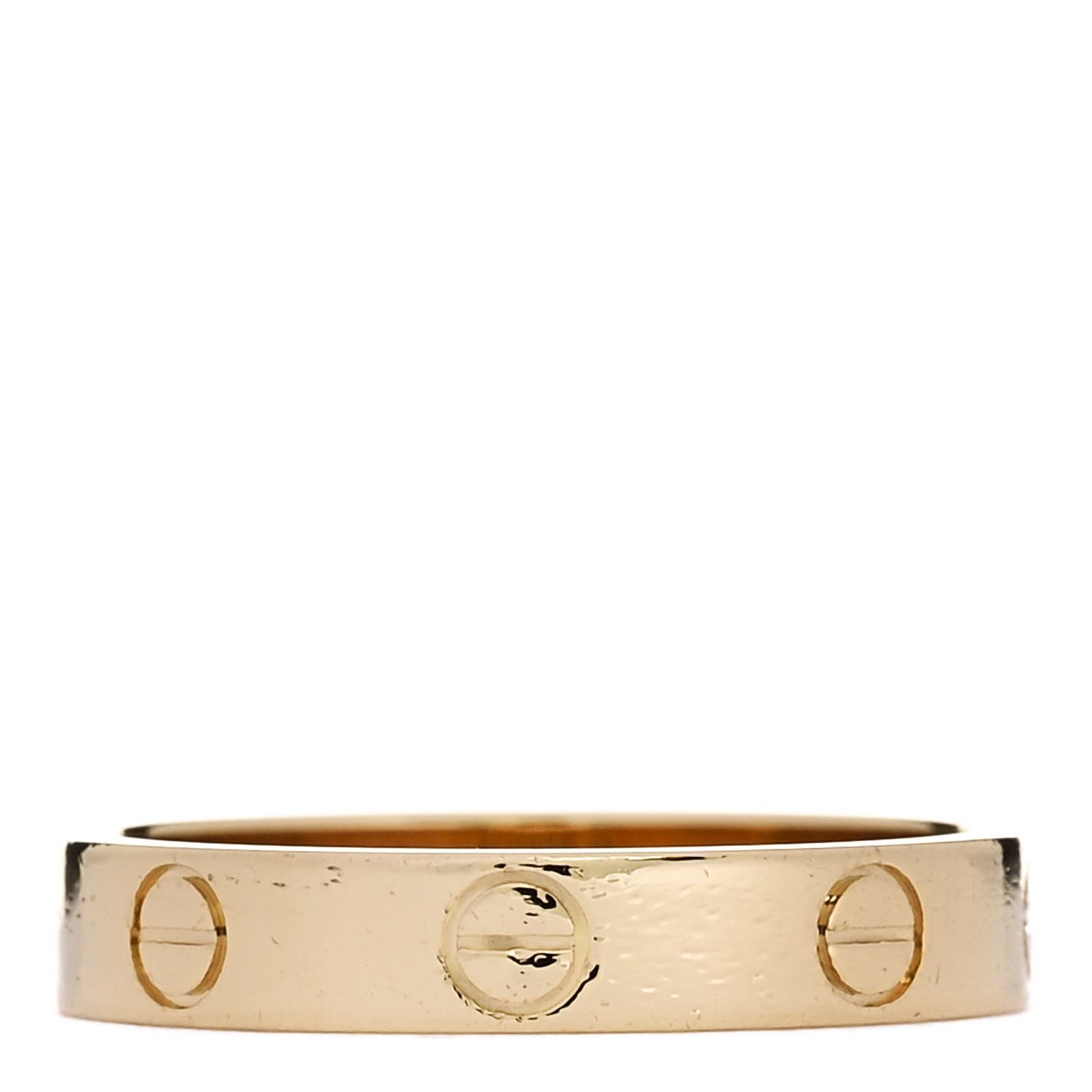 Cartier 18K Yellow Gold 3.5mm LOVE Wedding Band Ring 54 7 3 of 5