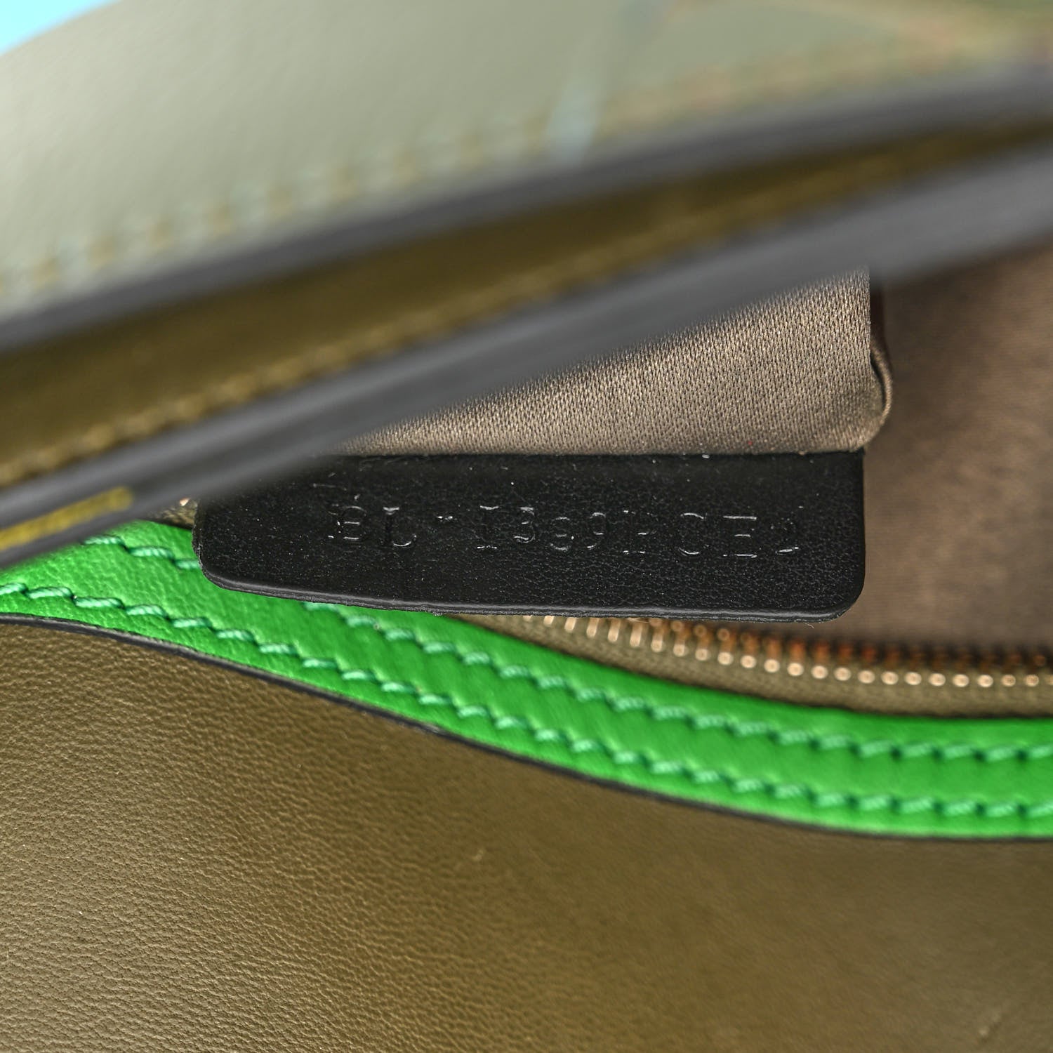 Valentino Garavani Nappa Canvas Camouflage Rockstud Wristlet Clutch Army Green Ninphea Parrot 8 of 10