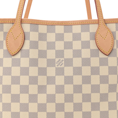 Louis Vuitton Damier Azur Neo Neverfull MM Rose Ballerine 8 of 12
