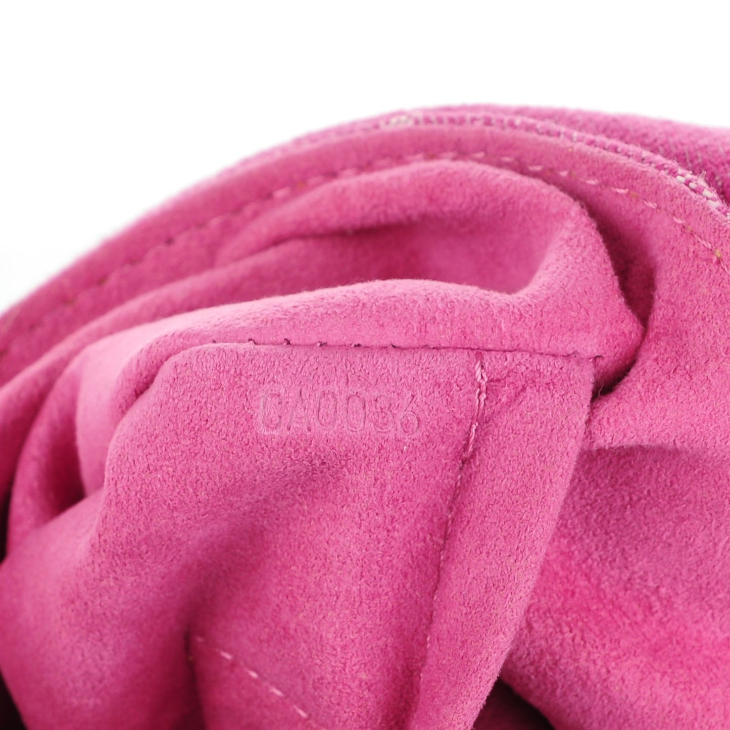 Monogram Denim Mini Pleaty Fuchsia