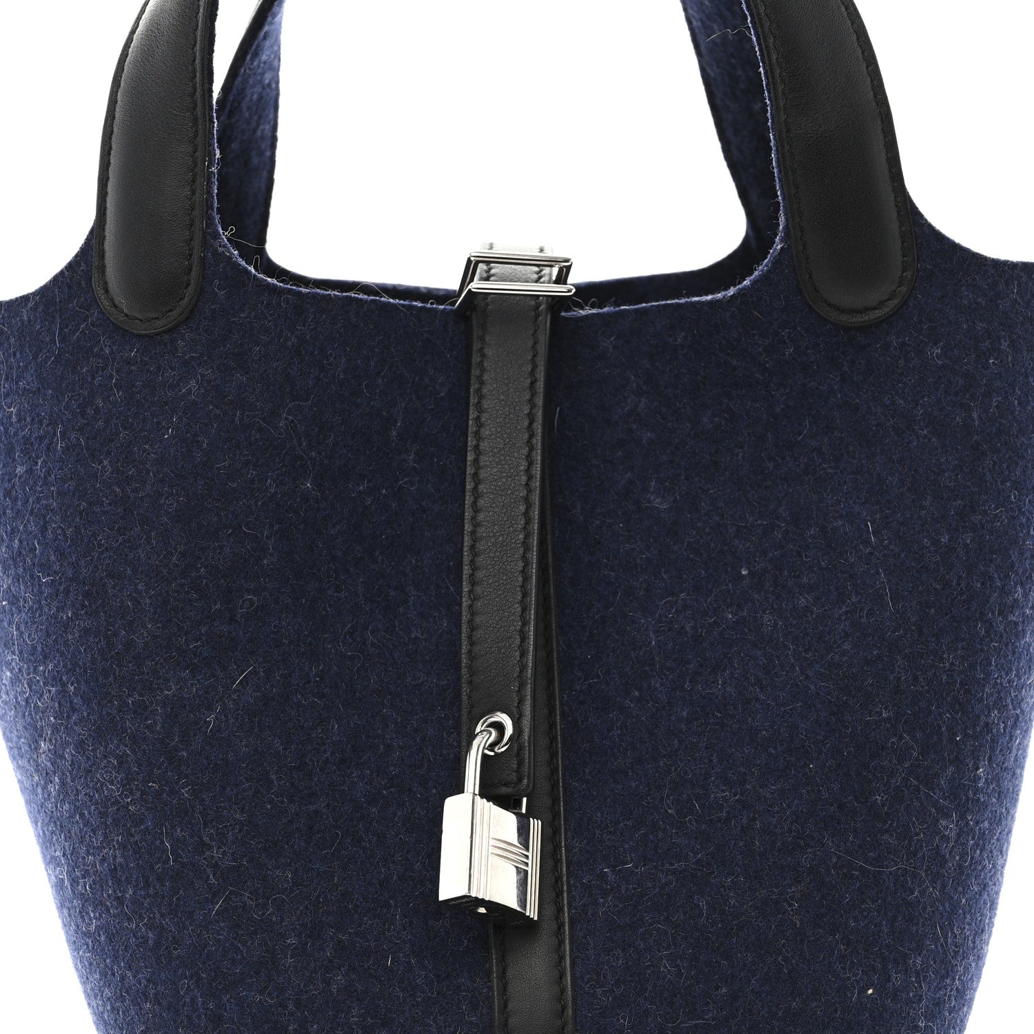 Hermes Feutre Swift Picotin Lock 18 PM Bleu Nuit Black 9 of 11
