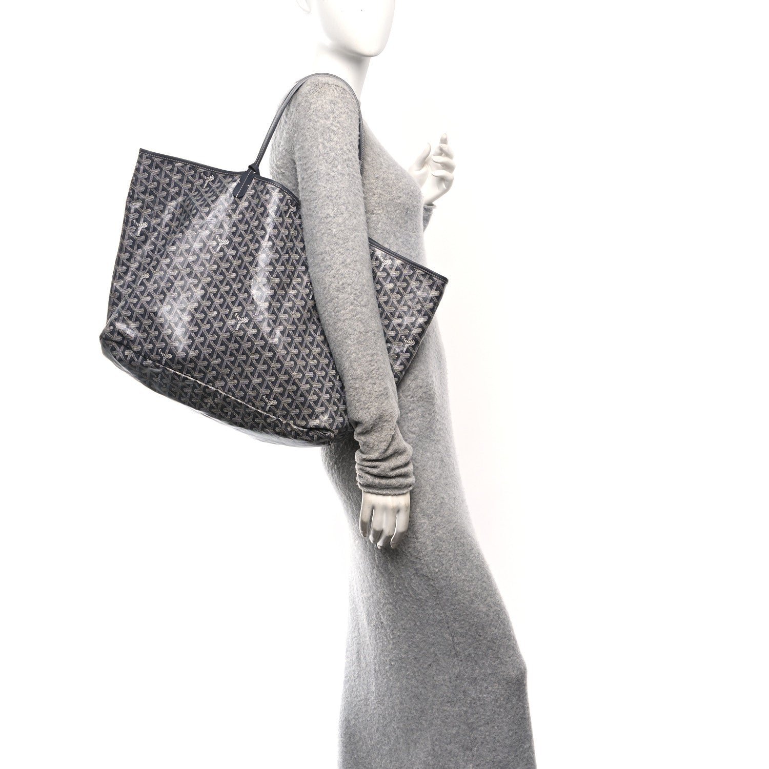 Goyard Goyardine Saint Louis GM Grey 2 of 12