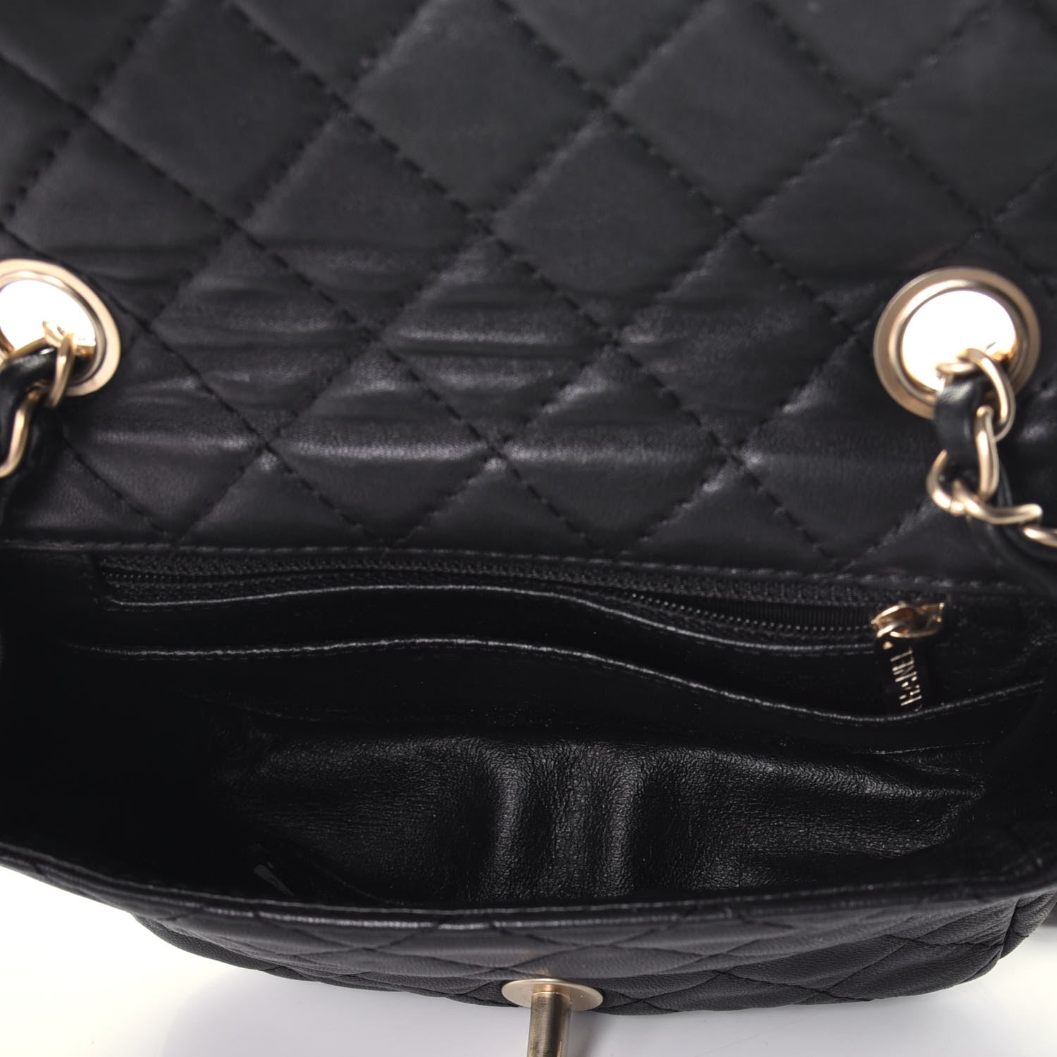 Chanel Lambskin Quilted Precious Jewel Mini Square Flap Black 5 of 9