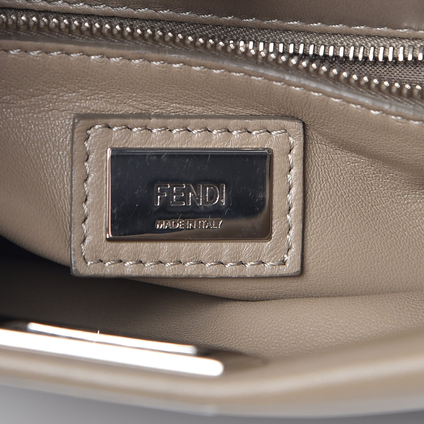 Nappa Mini Peekaboo Iconic Satchel Tortora