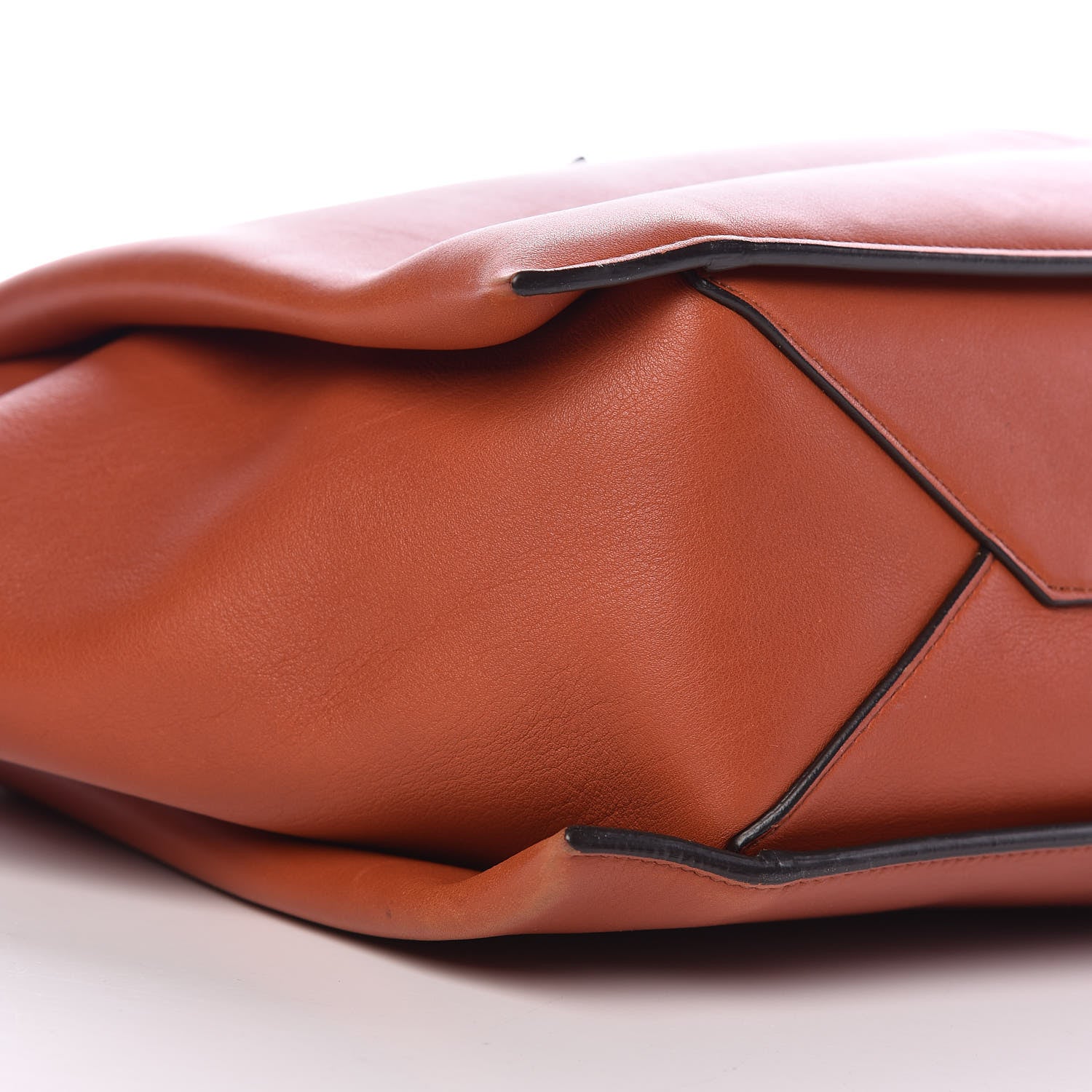 Celine Calfskin Medium Tri-Fold Bag Brick 8 of 16