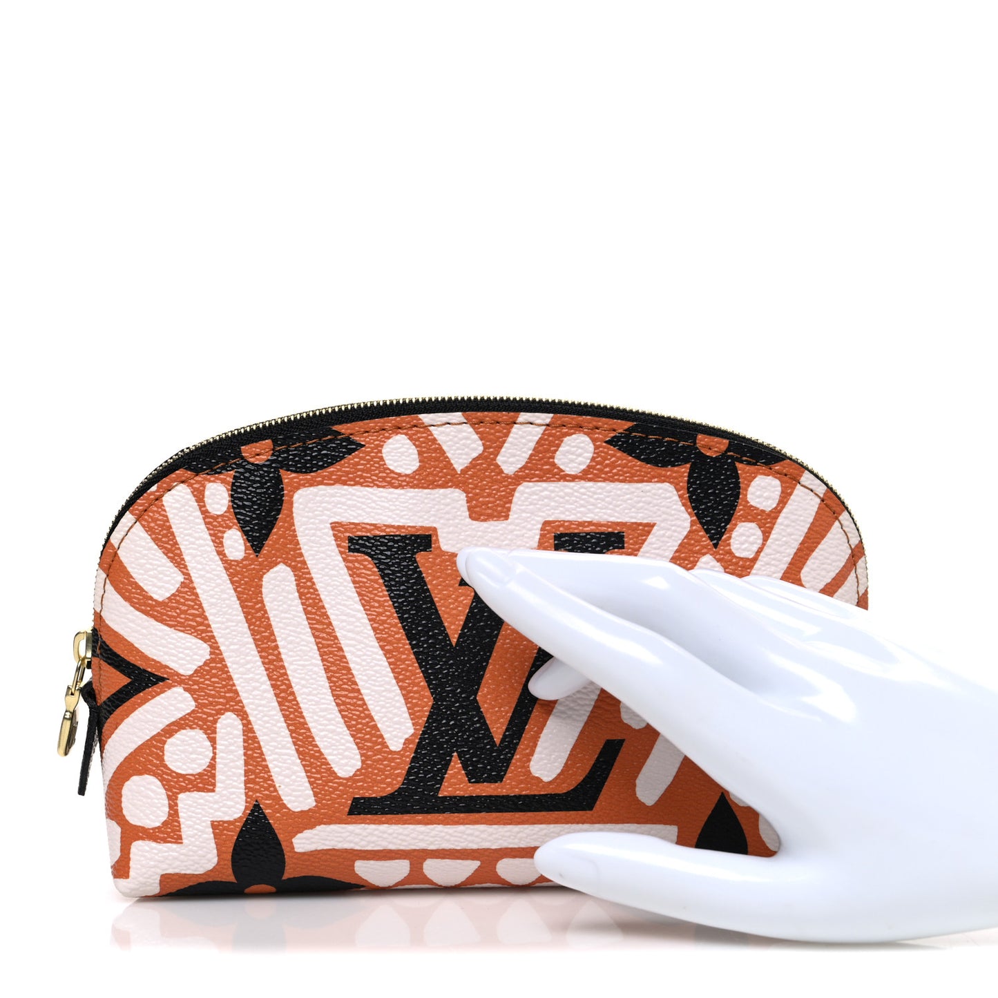 Monogram Giant Crafty Cosmetic Pouch Creme Caramel