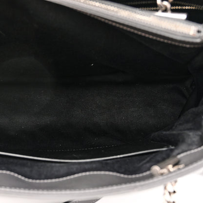 Saint Laurent Calfskin Y Quilted Monogram Large Loulou Shopper Storm 5 of 11