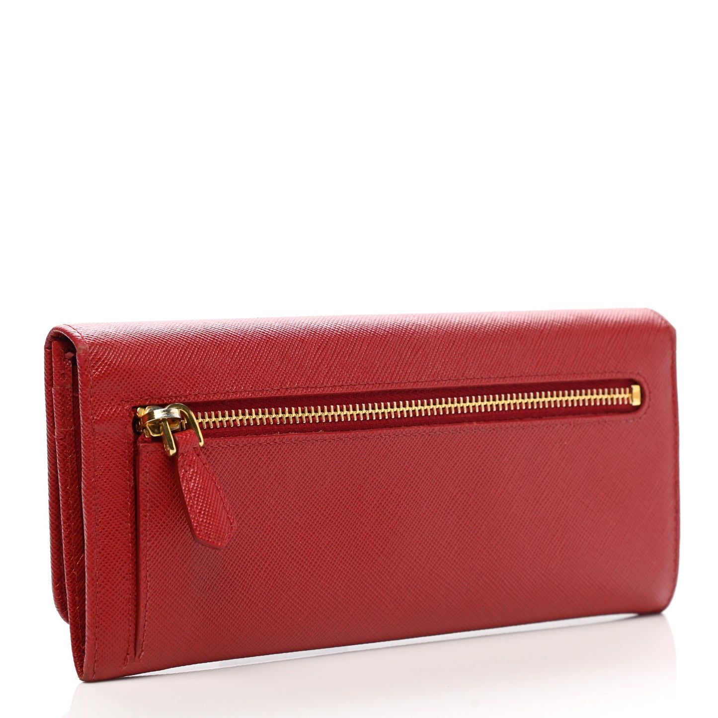 Saffiano Fiocco Bow Continental Wallet Fuoco