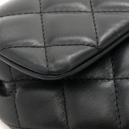 Chanel Calfskin Quilted CC Uniform Flap Belt Bag Black 10 of 17