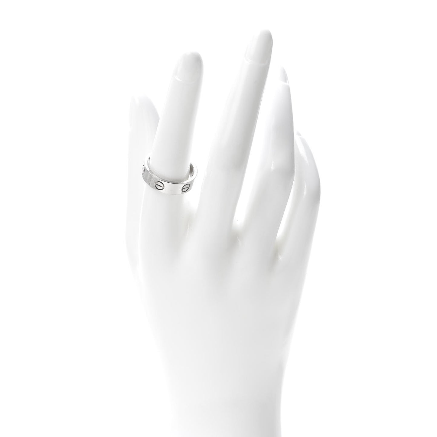 18K White Gold 5.5mm LOVE Ring 57 8