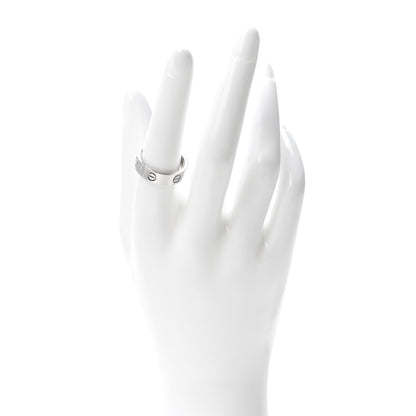 Cartier 18K White Gold 5.5mm LOVE Ring 57 8 2 of 6