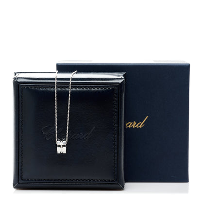 Chopard 18K White Gold Diamond Ice Cube Pendant Necklace 6 of 6