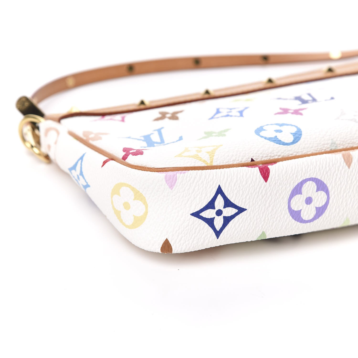 Louis Vuitton Monogram Multicolor Pochette Accessories White 9 of 11