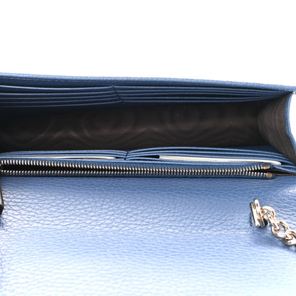 Gucci Dollar Calfskin Interlocking G Chain Wallet Caspian 5 of 9