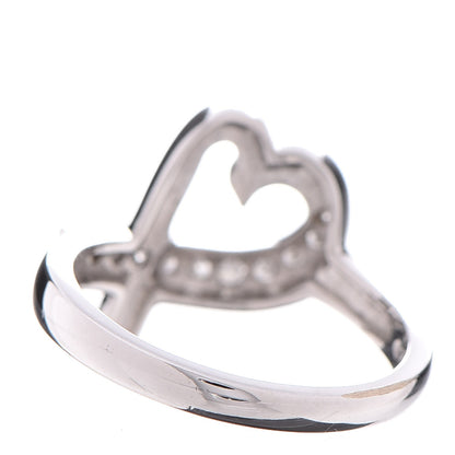 Tiffany 18K White Gold Diamond Paloma Picasso Loving Heart Ring 52 6 3 of 6