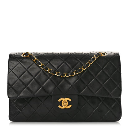 Chanel Lambskin Quilted Medium Double Flap Black 1 of 11