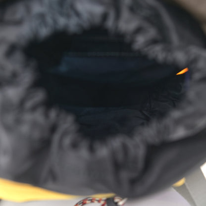 Burberry Nylon Medium Leo Sling Bag Black Yellow Grey 5 of 9