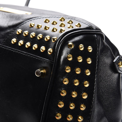 Burberry Lambskin Bridle Studs Small Canterbury Tote Black 13 of 15