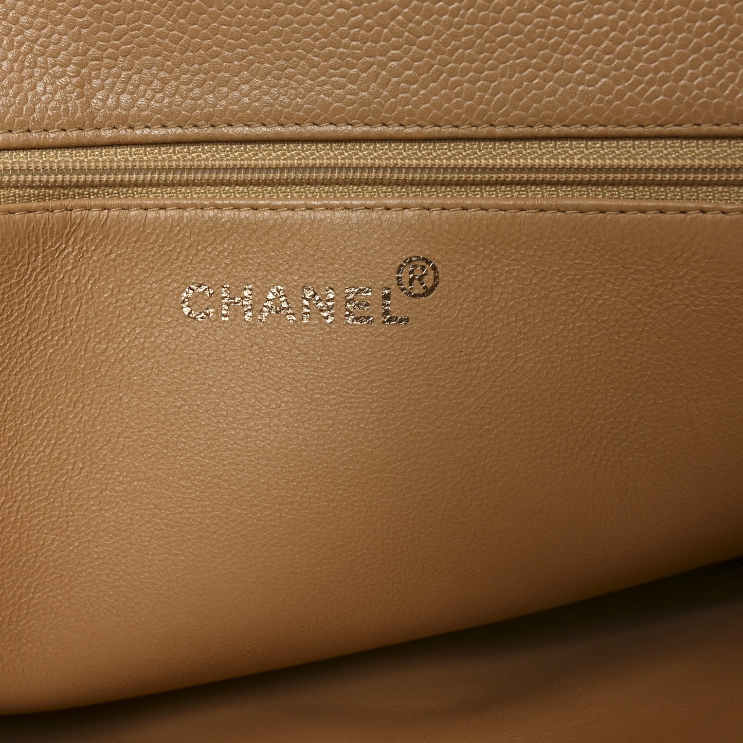 Caviar Timeless CC Tote Beige