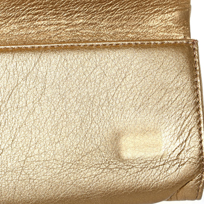 Christian Louboutin Metallic Calfskin Clutch Gold 7 of 7