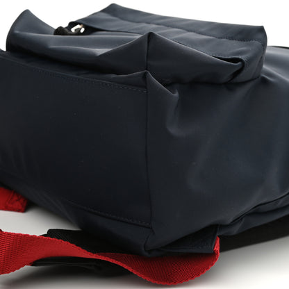 Balenciaga Sport Nylon Logo Embroidered Wheel Backpack Navy Blue Red 10 of 10