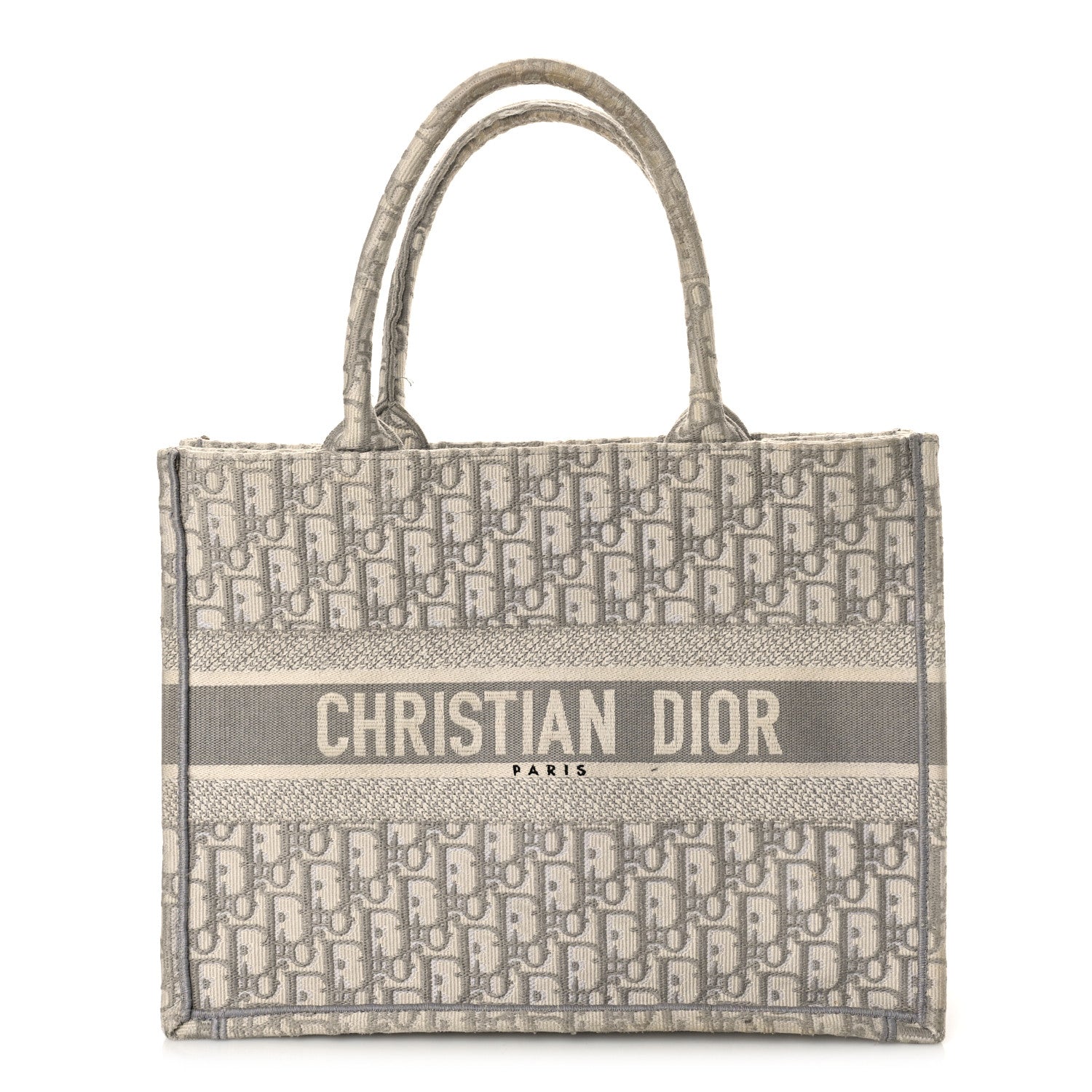 Christian Dior Oblique Medium Book Tote Grey 1 of 12