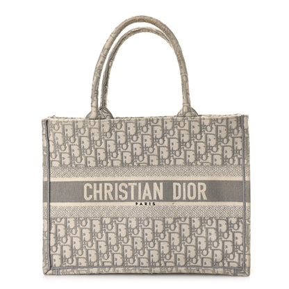 Christian Dior Oblique Medium Book Tote Grey 1 of 12