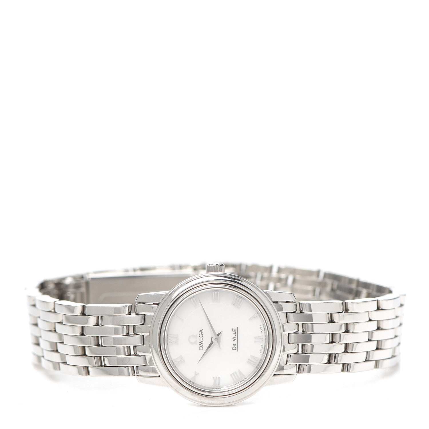 Omega Stainless Steel Mother of Pearl 22mm De Ville Quartz Watch 4570.71.00 2 of 5