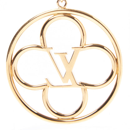 Louis Vuitton LV Flower Finesse Bag Charm Key Holder Gold 4 of 4