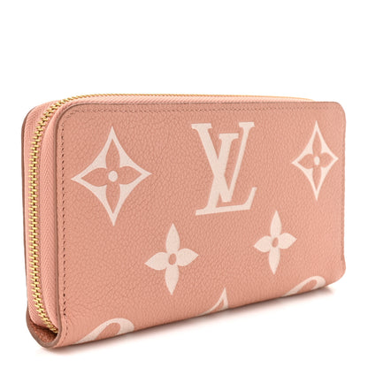 Louis Vuitton Empreinte Monogram Giant Zippy Wallet Rose Trianon Creme 3 of 9