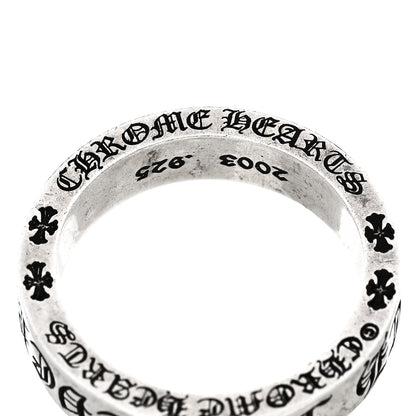 Chrome Hearts Sterling Silver Cross CH Forever Spacer Ring 69 12.5 5 of 5