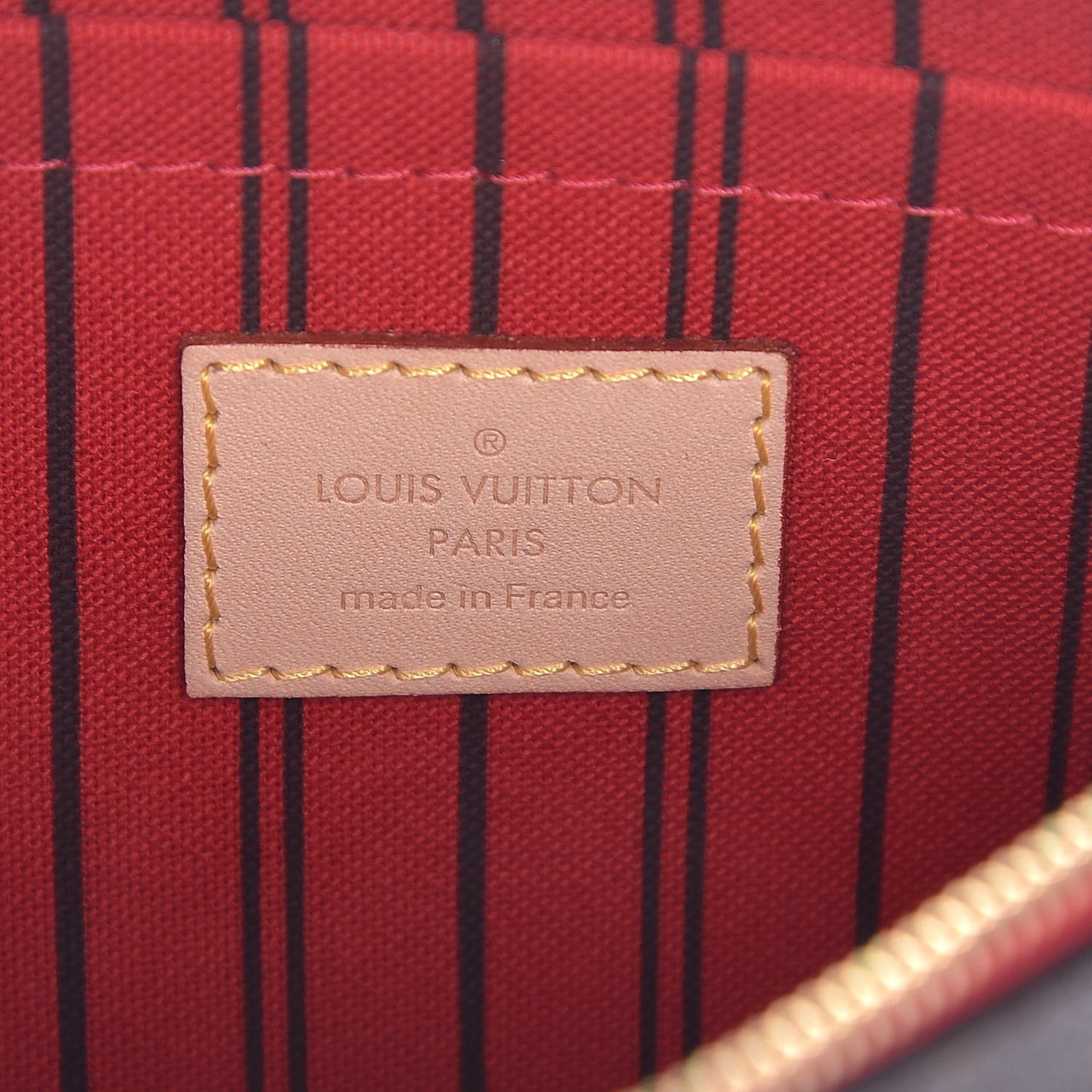 Monogram Neverfull MM GM Pochette Cherry