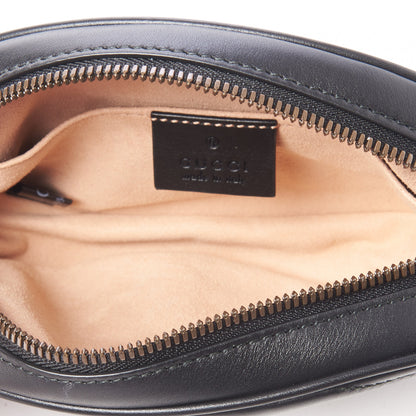 Gucci Calfskin Matelasse GG Marmont Belt Bag 85 34 Black 7 of 10