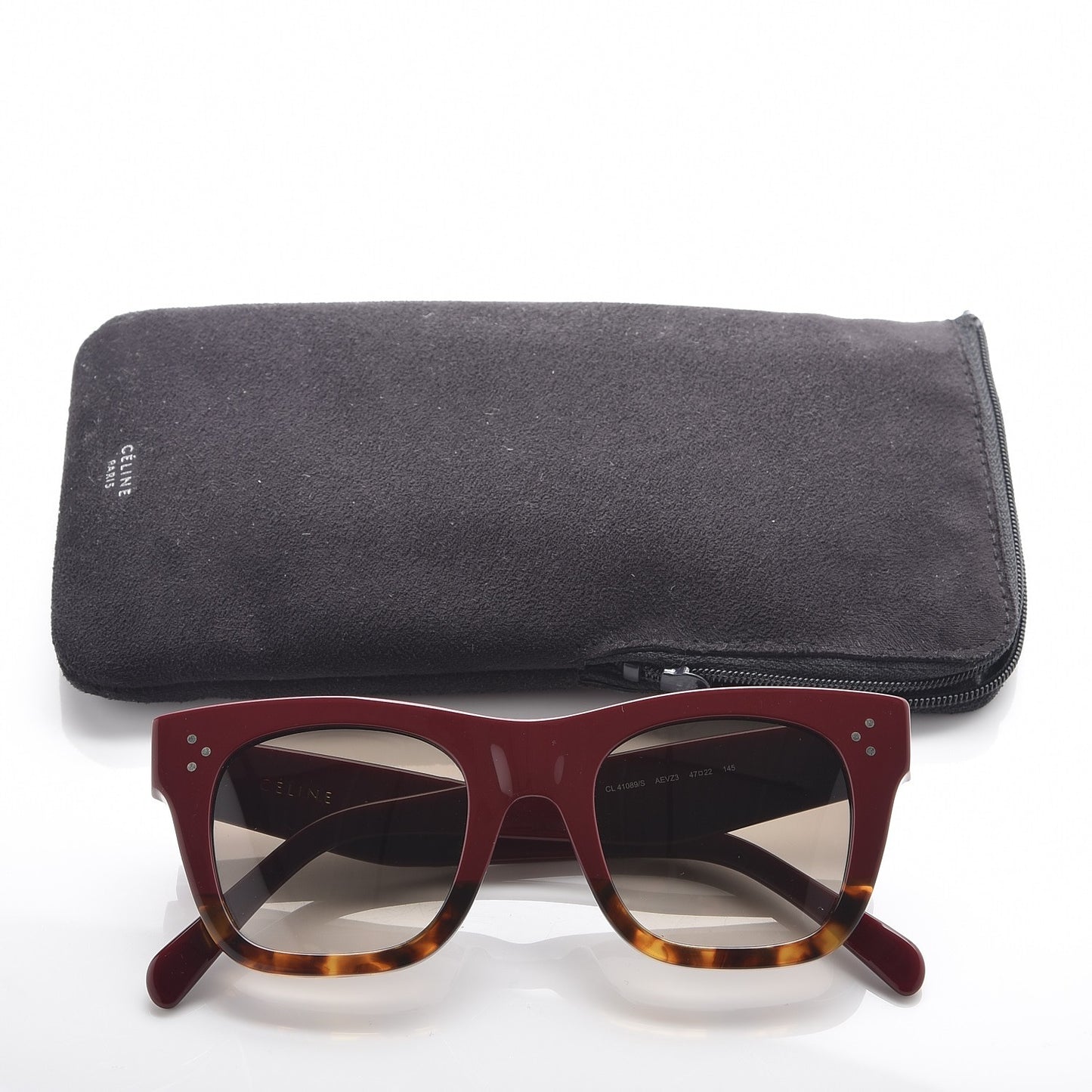 Acetate Catherine Sunglasses CL41089/S Burgundy Havana