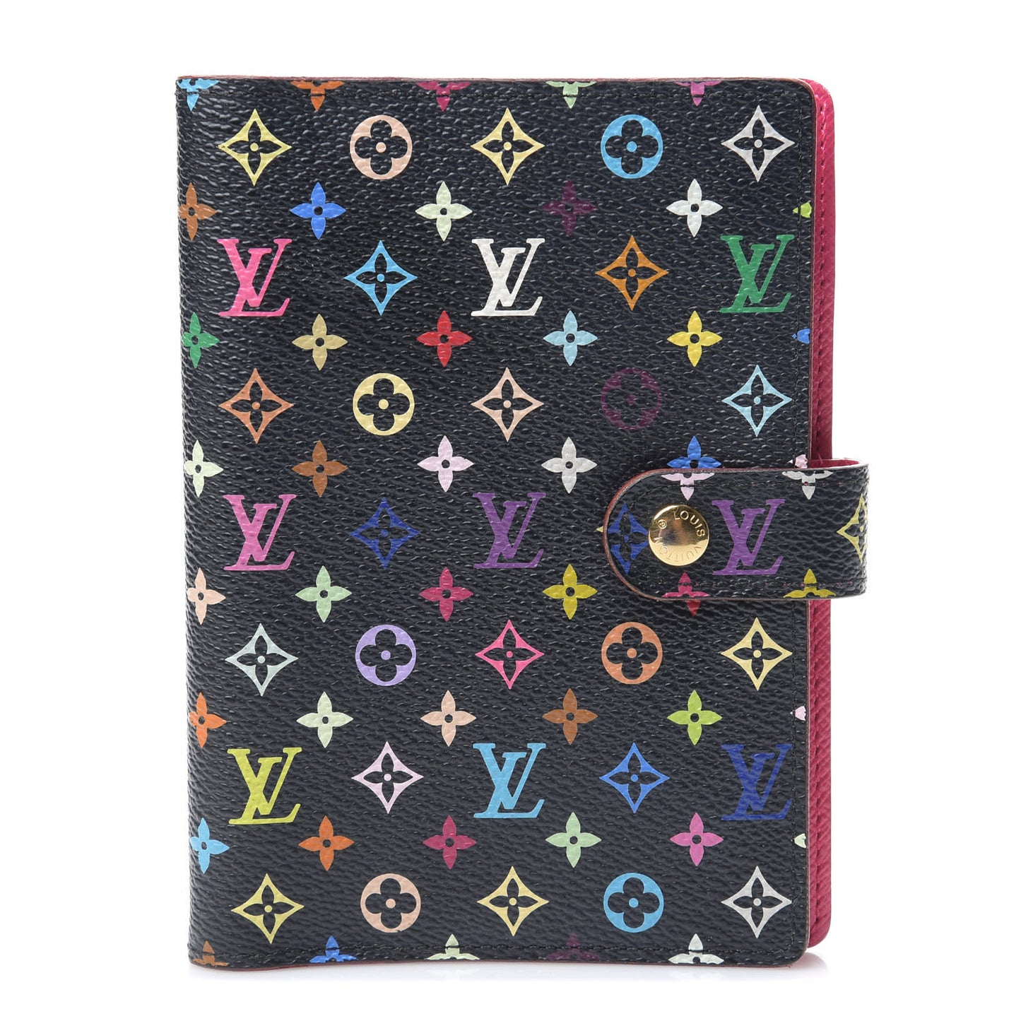 Monogram Multicolor Small Ring Agenda Cover Black Grenade