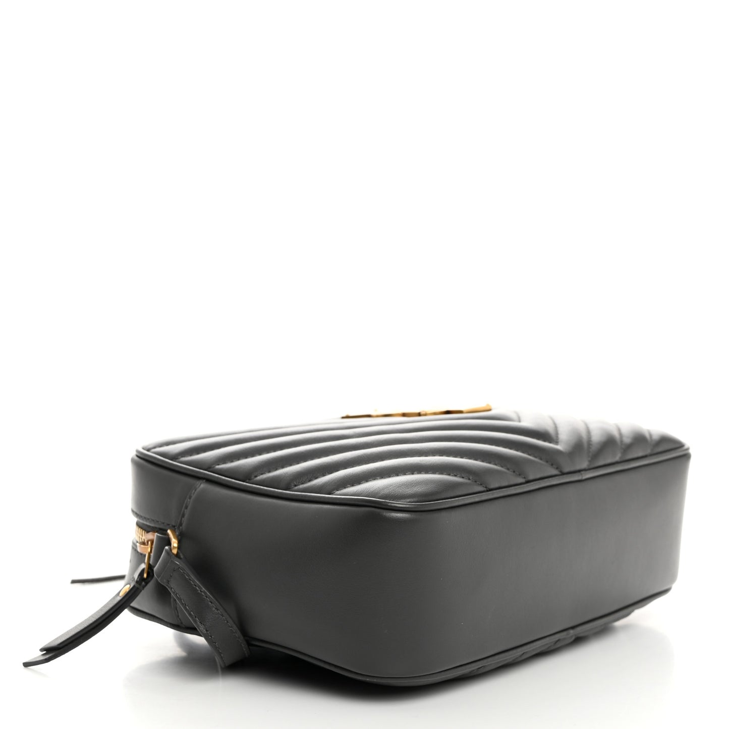 Calfskin Matelasse Monogram Lou Camera Bag Greyish Brown