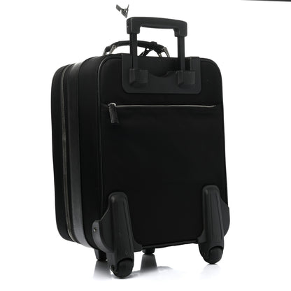 Prada Tessuto Nylon Saffiano Trolley Luggage Black 2 of 13