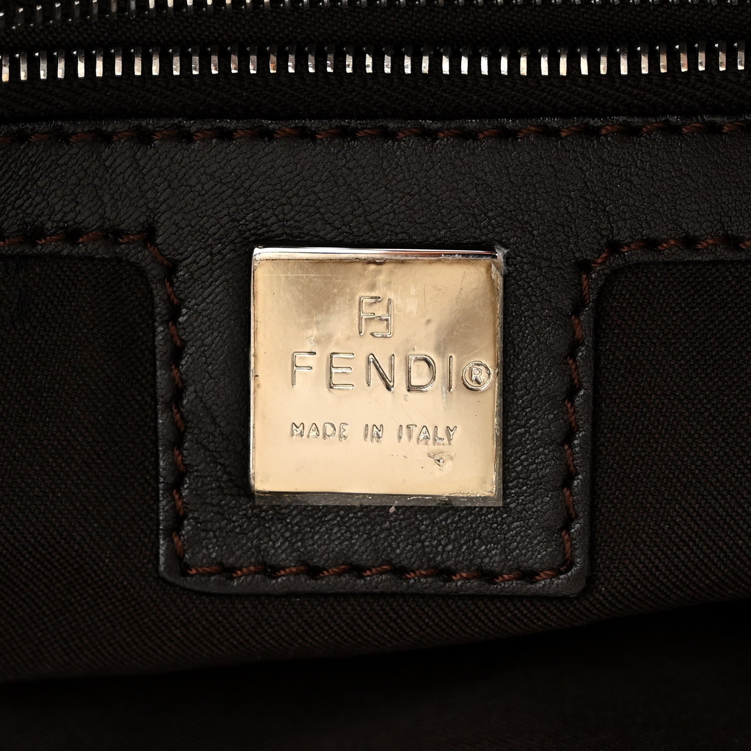 Fendi Calfskin Baguette Brown 6 of 11