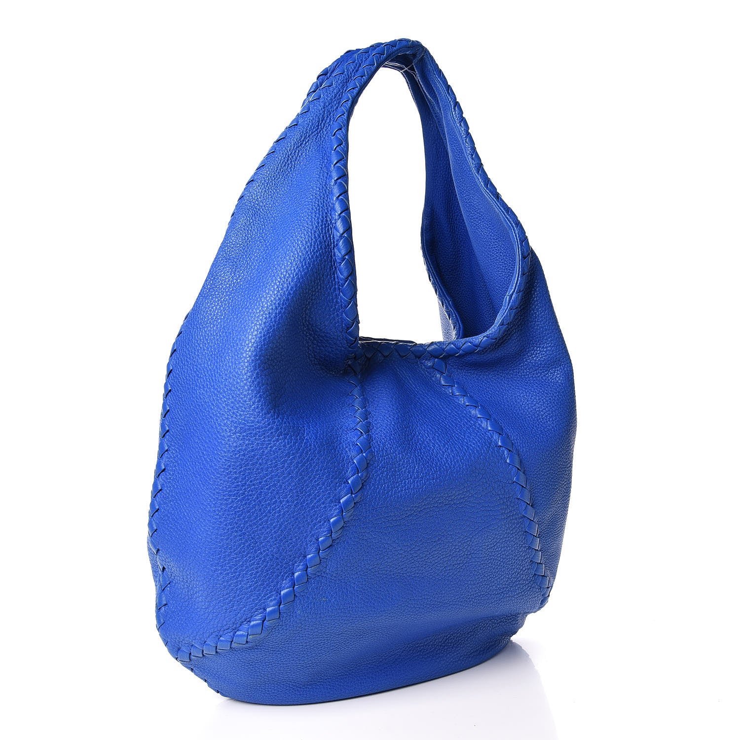 Bottega Veneta Cervo Deerskin Large Hobo Signal Blue 3 of 14