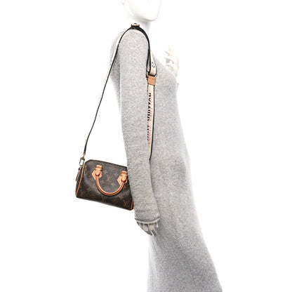 Louis Vuitton Monogram Speedy Bandouliere 20 Black 2 of 9