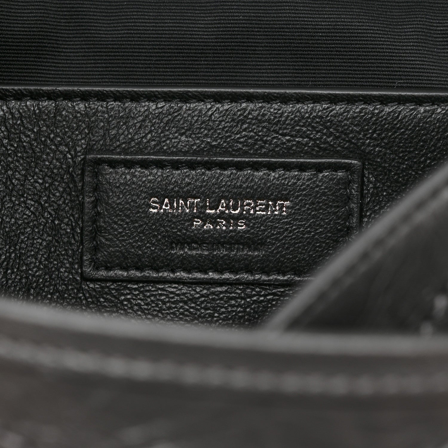 Saint Laurent Crinkled Calfskin Matelasse Monogram Baby Niki Chain Satchel Storm 7 of 11
