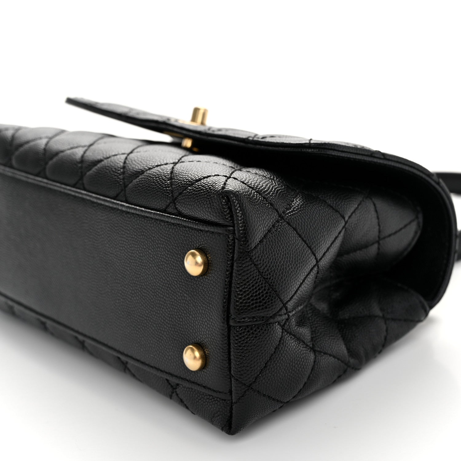 Chanel Caviar Quilted Mini Coco Chain Handle Flap Black 10 of 10