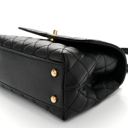 Chanel Caviar Quilted Mini Coco Chain Handle Flap Black 10 of 10
