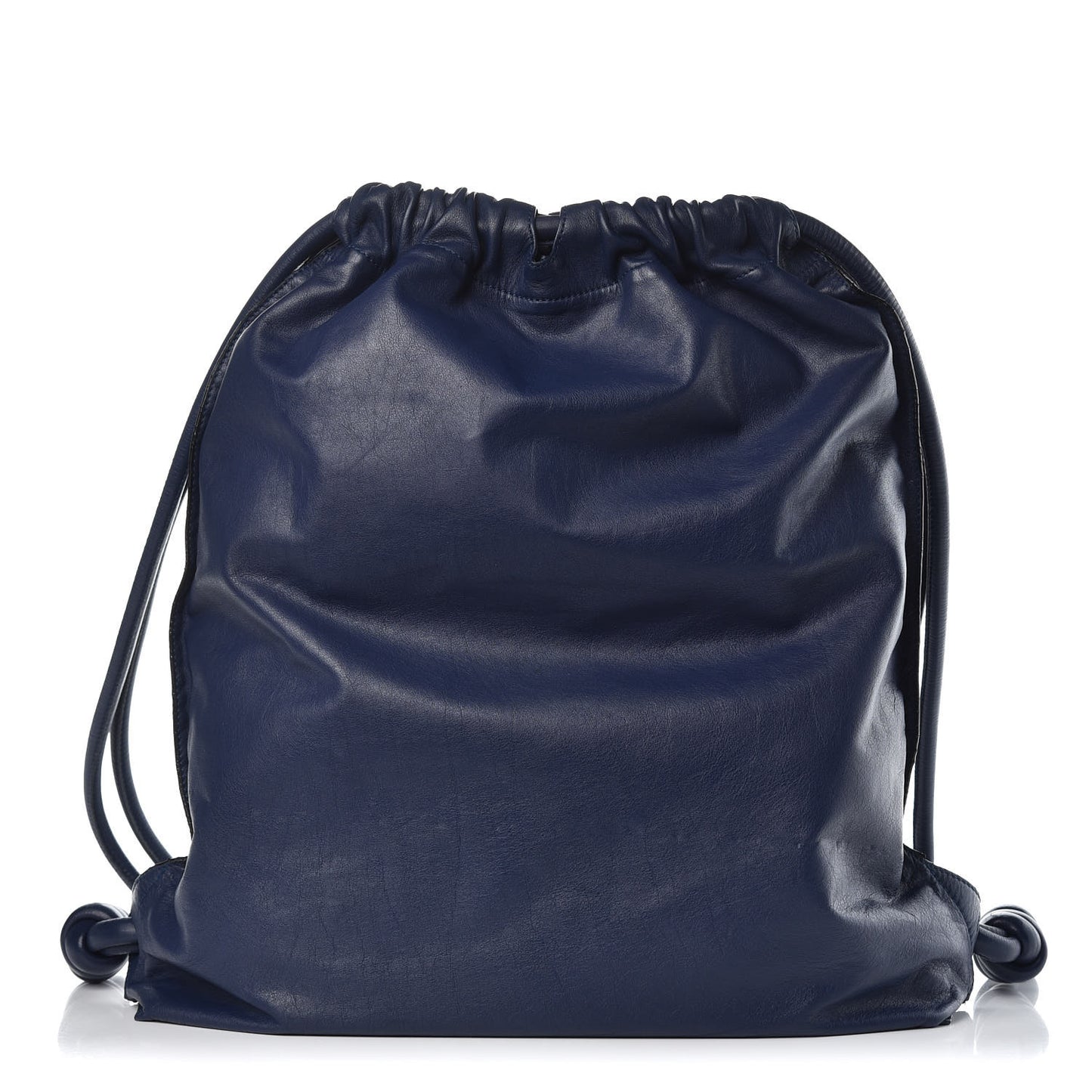 Calfskin Yago Knot Bag Navy