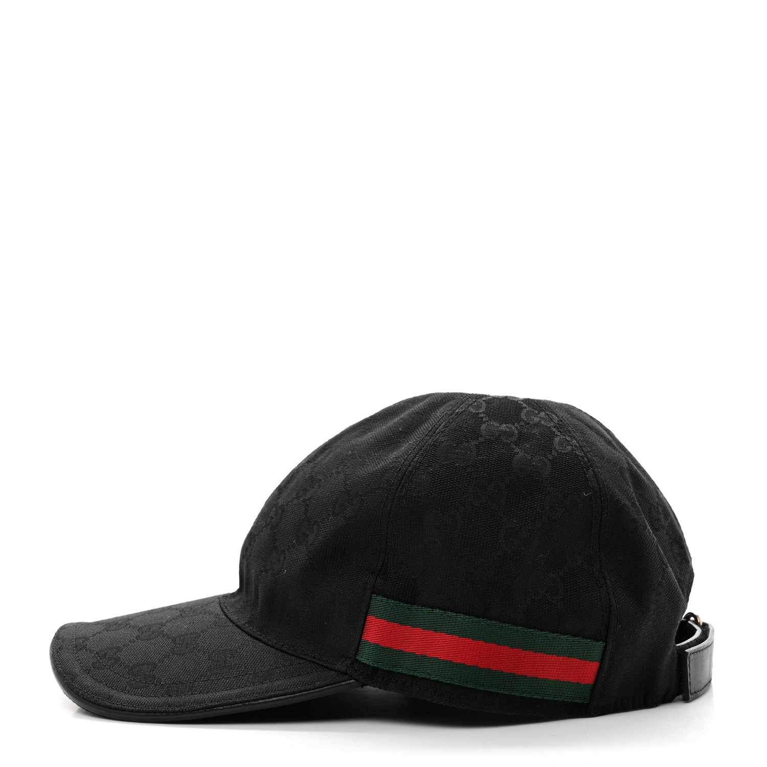 Gucci Monogram Web Baseball Hat XL Black 4 of 9